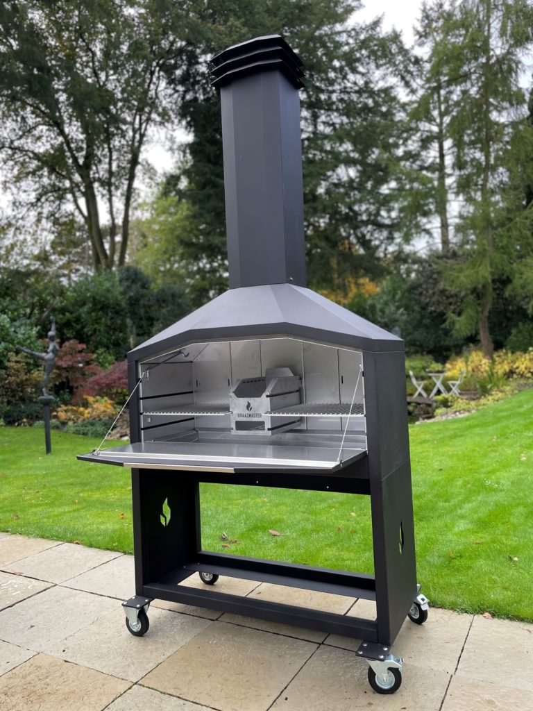 FS2B-W freestanding duo Black - Braaimaster Suisse